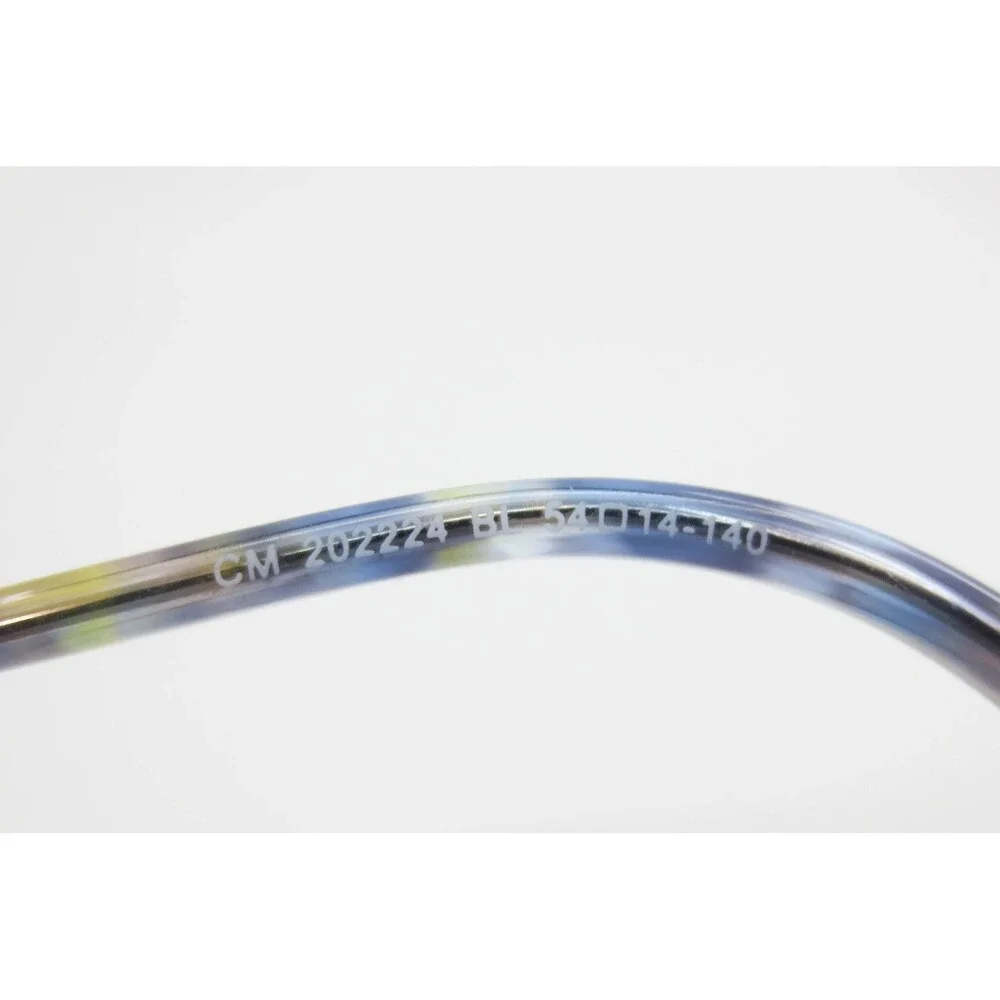 CM 202224 BL Blue Yellow Tortoise Rectangular Eyeglass Frames 54-14-140